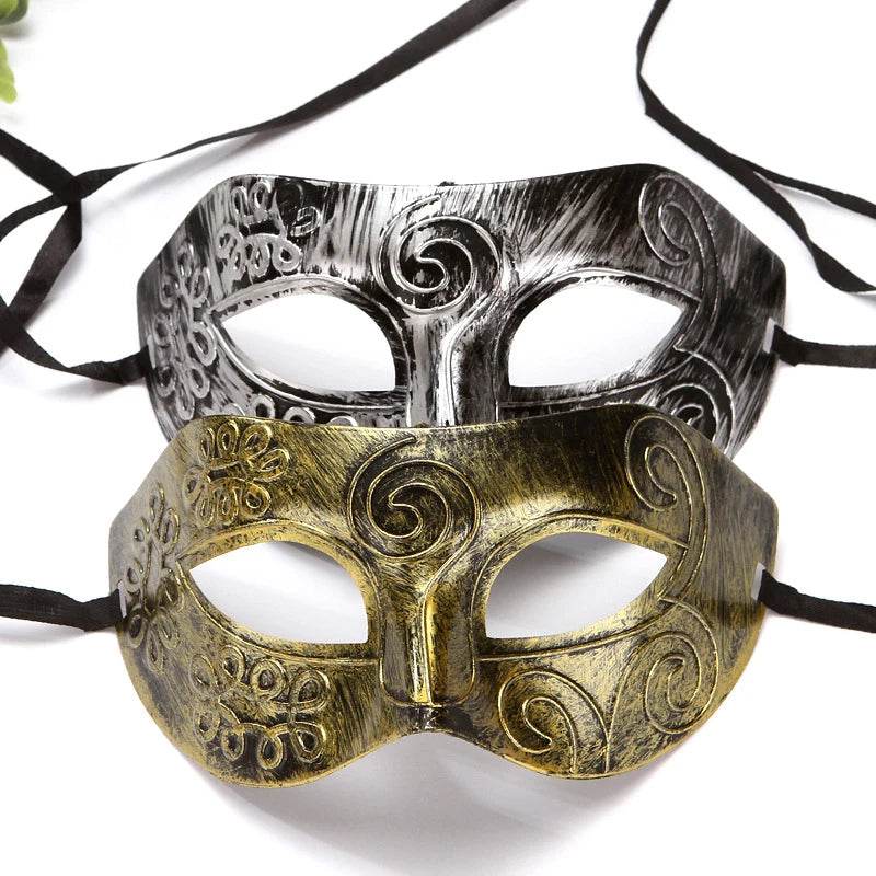 Premium Masquerade Mask Antique Copper Half Face For Women - ToylandEU