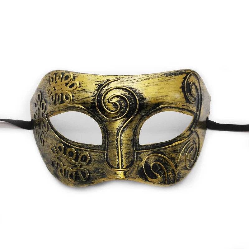 Premium Masquerade Mask Antique Copper Half Face For Women - ToylandEU
