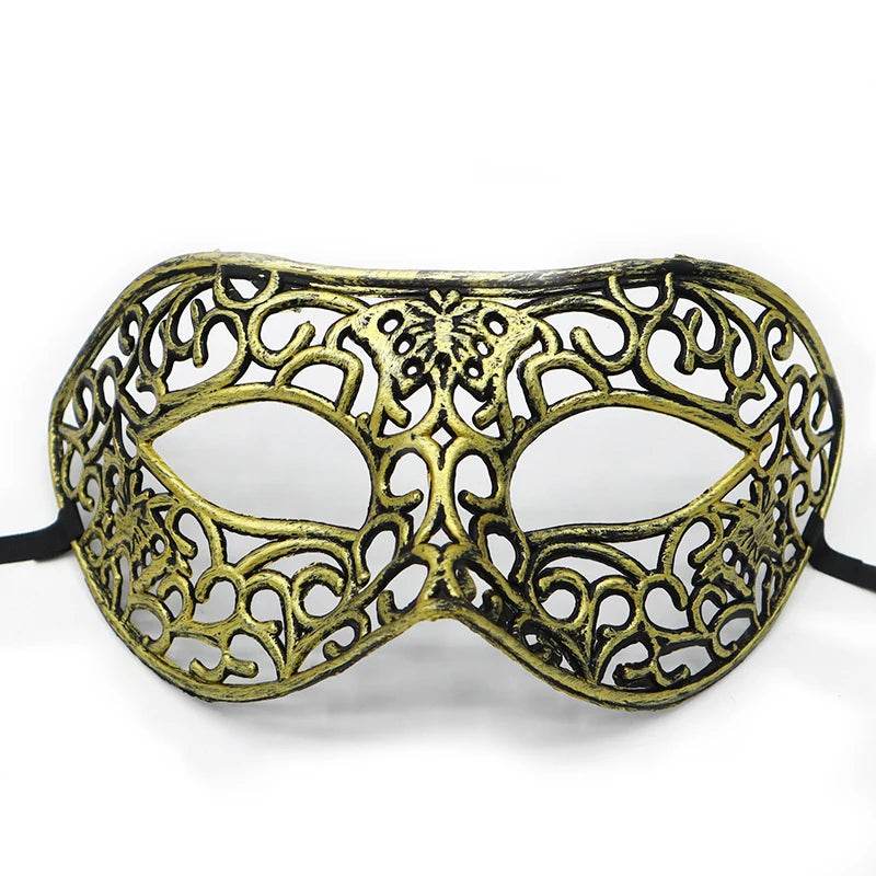 Premium Masquerade Mask Antique Copper Half Face For Women - ToylandEU