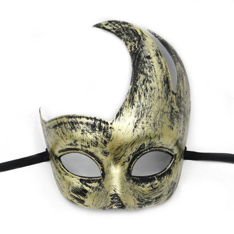 Premium Masquerade Mask Antique Copper Half Face For Women - ToylandEU