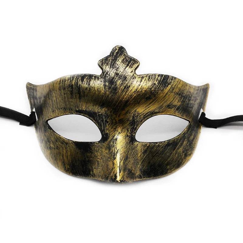 Premium Masquerade Mask Antique Copper Half Face For Women - ToylandEU