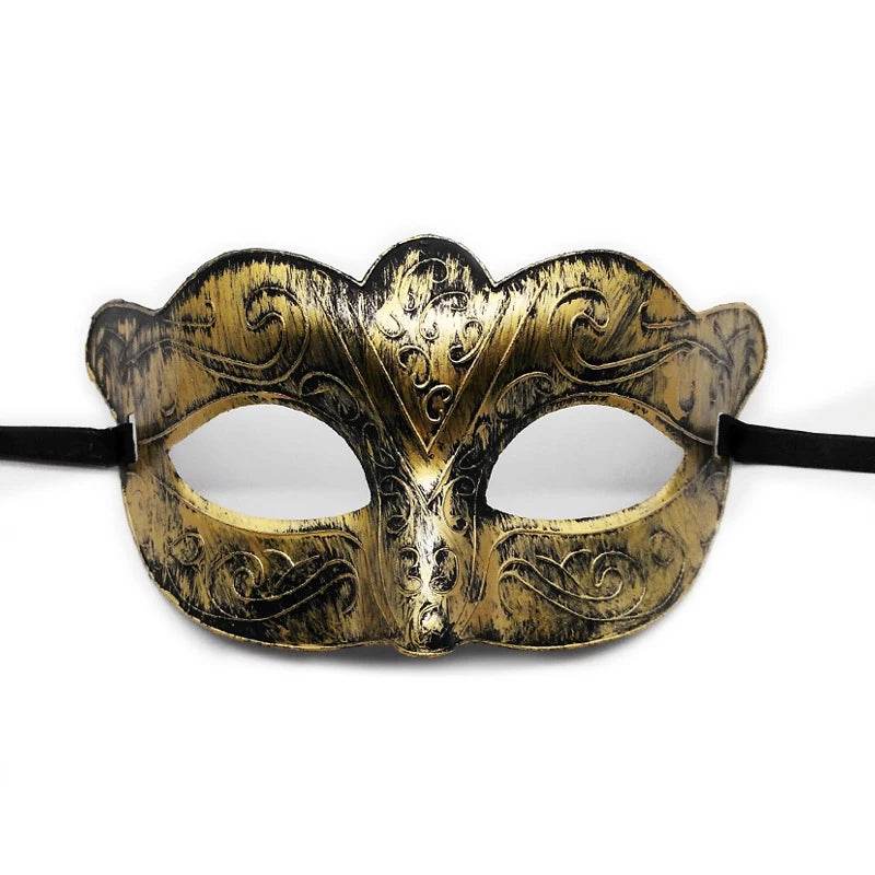 Premium Masquerade Mask Antique Copper Half Face For Women - ToylandEU