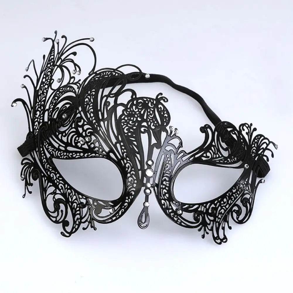Premium Masquerade Mask Metal Skull Rhinestones For Adults - ToylandEU