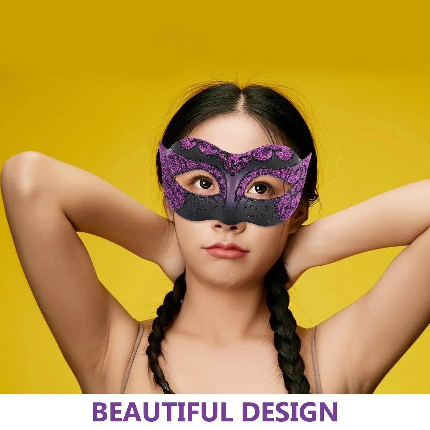 Premium Masquerade Mask Venetian Half Face For Women - ToylandEU