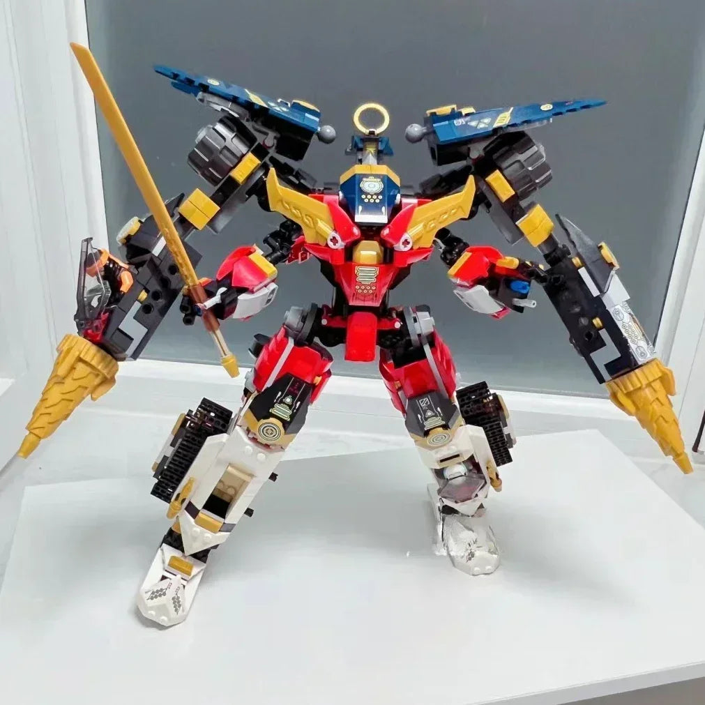 Premium Mecha Building Block Set 4 In 1 Aircraft Tank Robot For Boys Aged 6 To 12 - ToylandEU