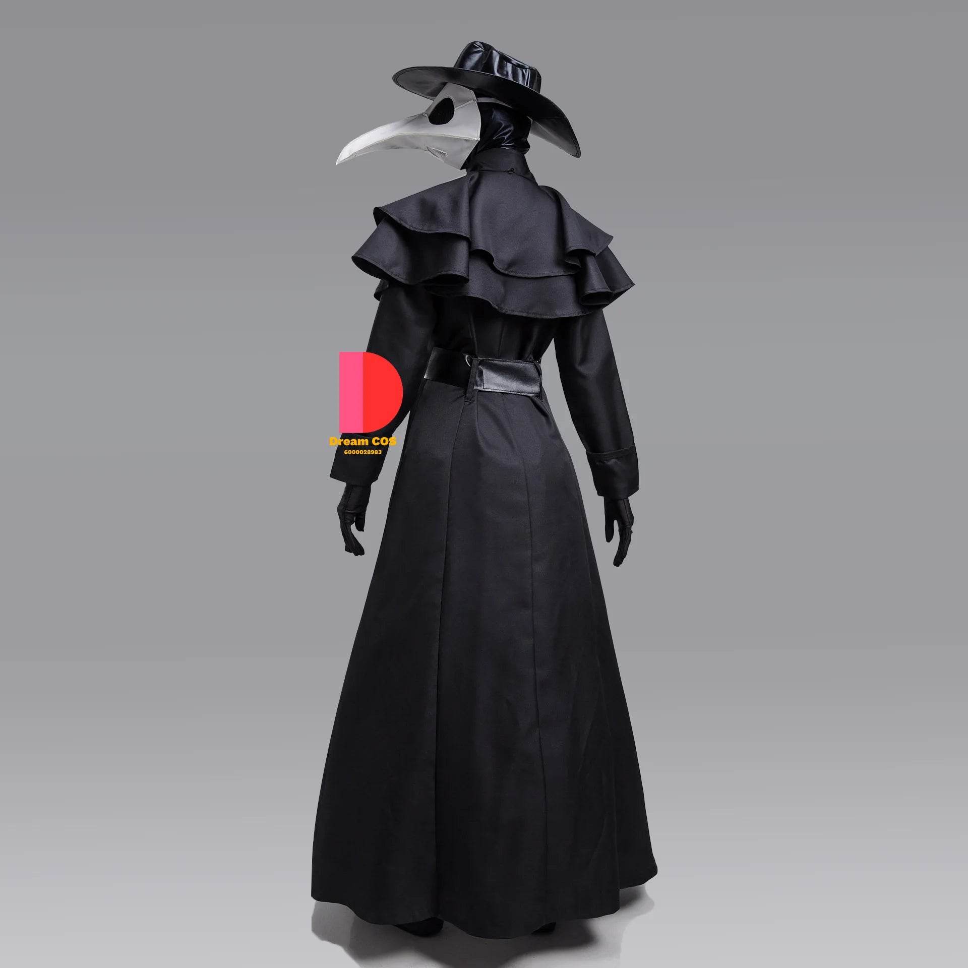 Premium Medieval Plague Doctor Costume Hooded Robe Unisex - ToylandEU