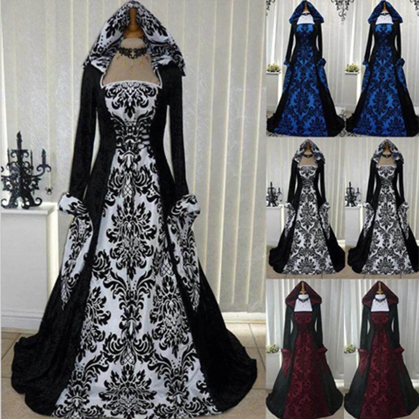 Premium Medieval Witch Costume Plus Size For Adult Women - ToylandEU