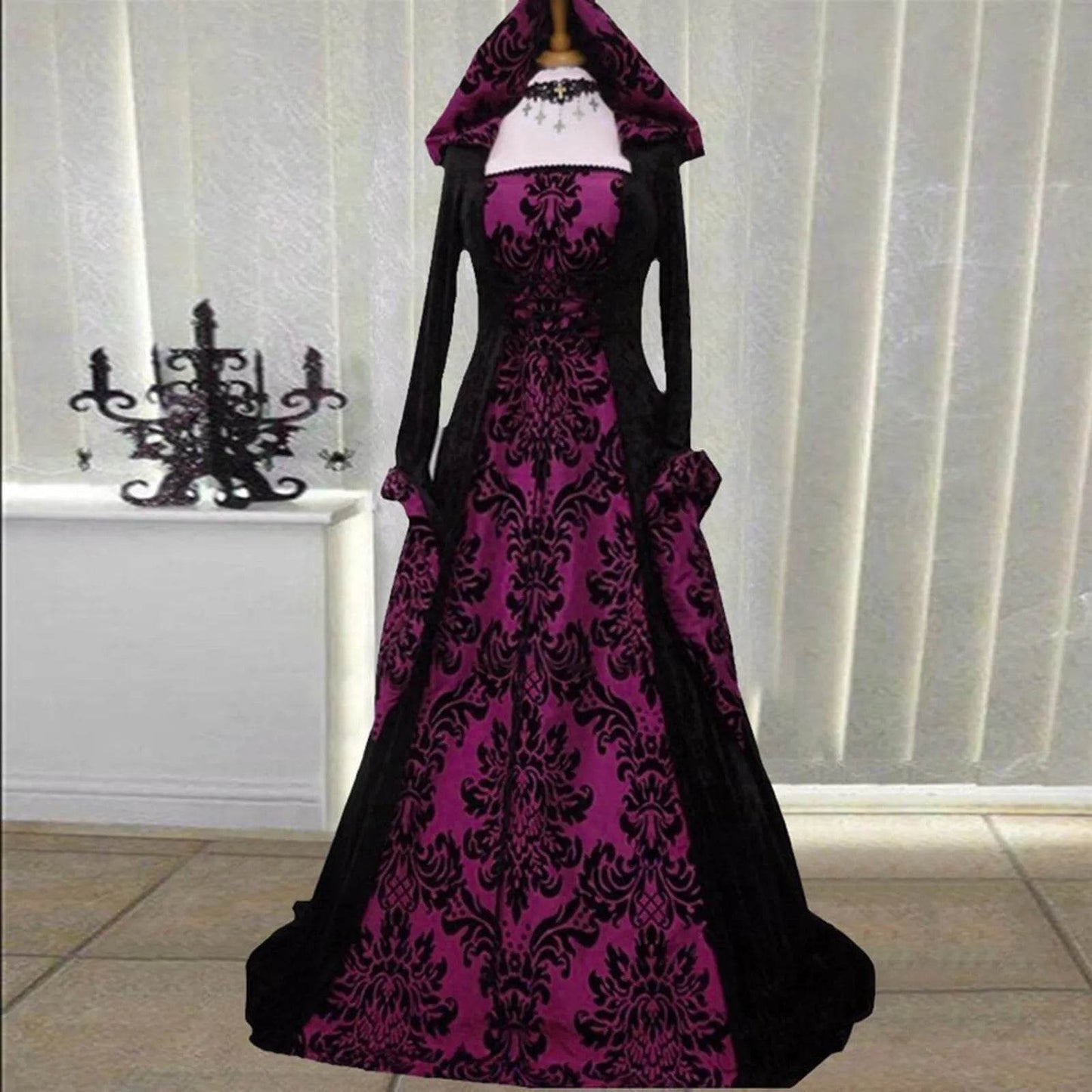 Premium Medieval Witch Costume Plus Size For Adult Women - ToylandEU