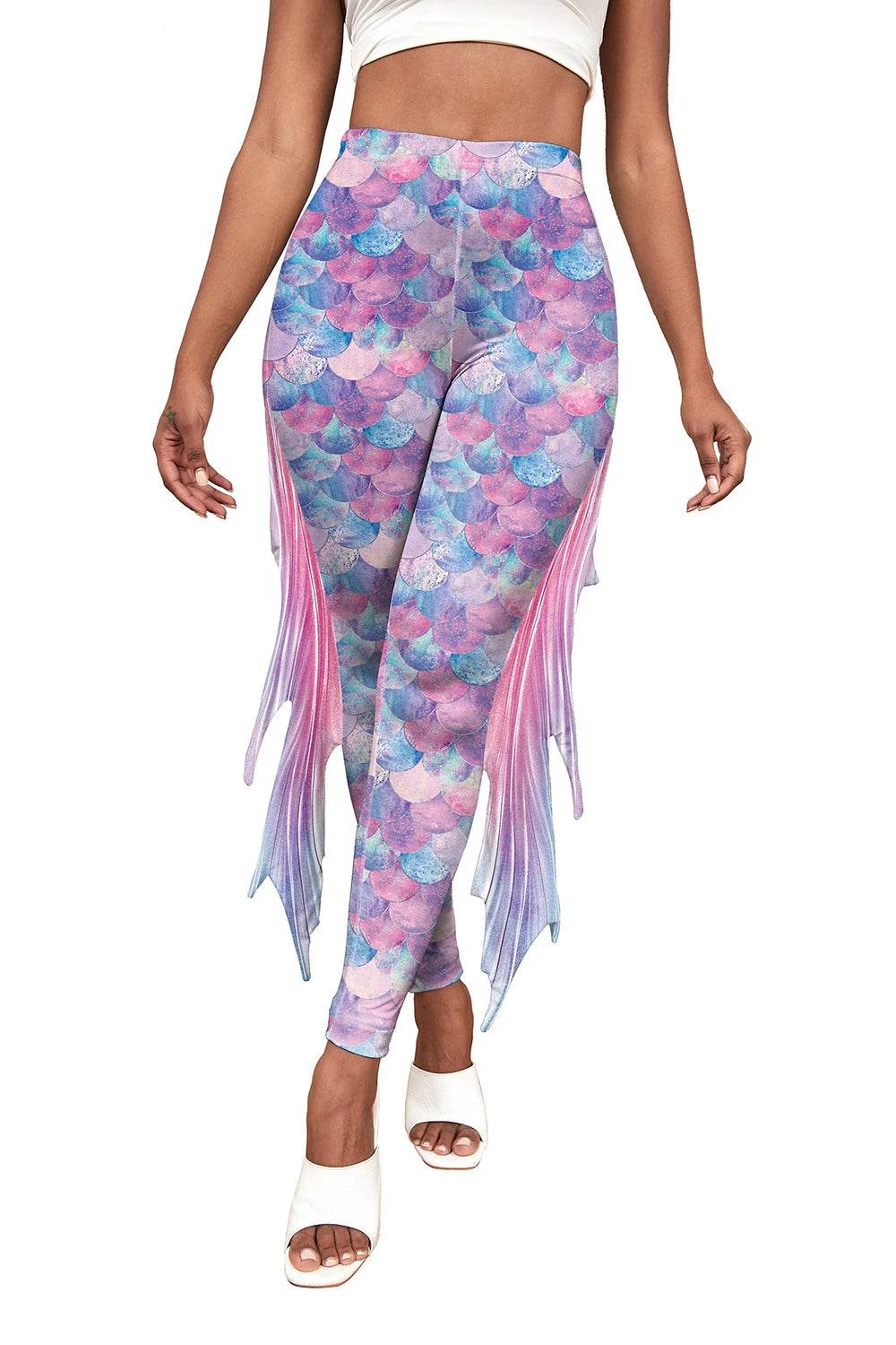 Premium Mermaid Leggings Fish Scale Pattern For Women - ToylandEU
