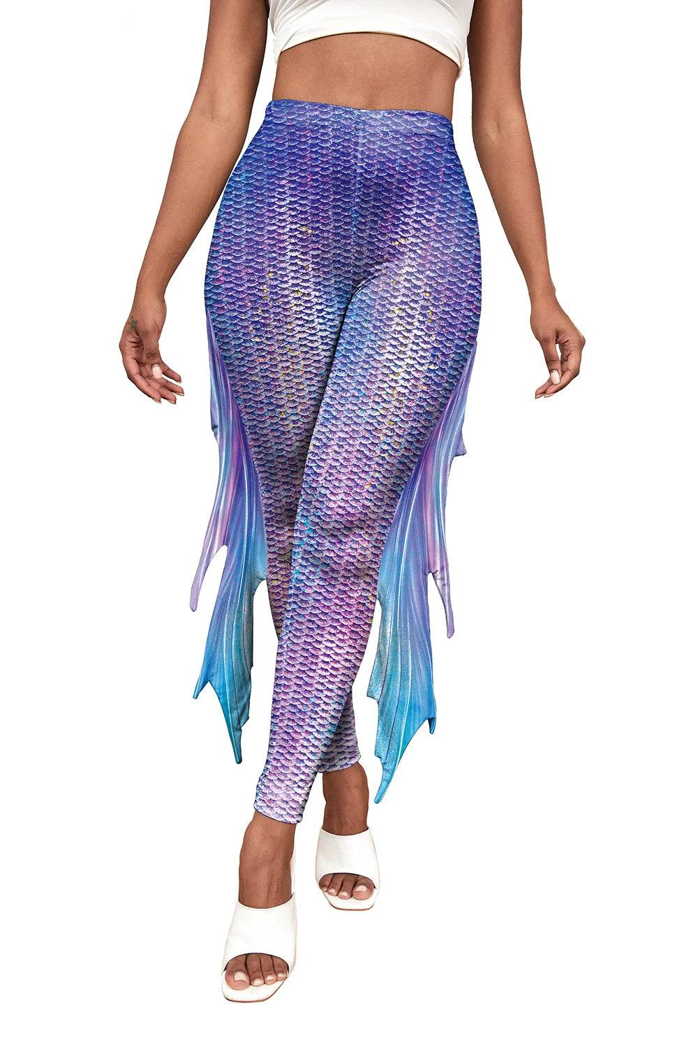 Premium Mermaid Leggings Fish Scale Pattern For Women - ToylandEU