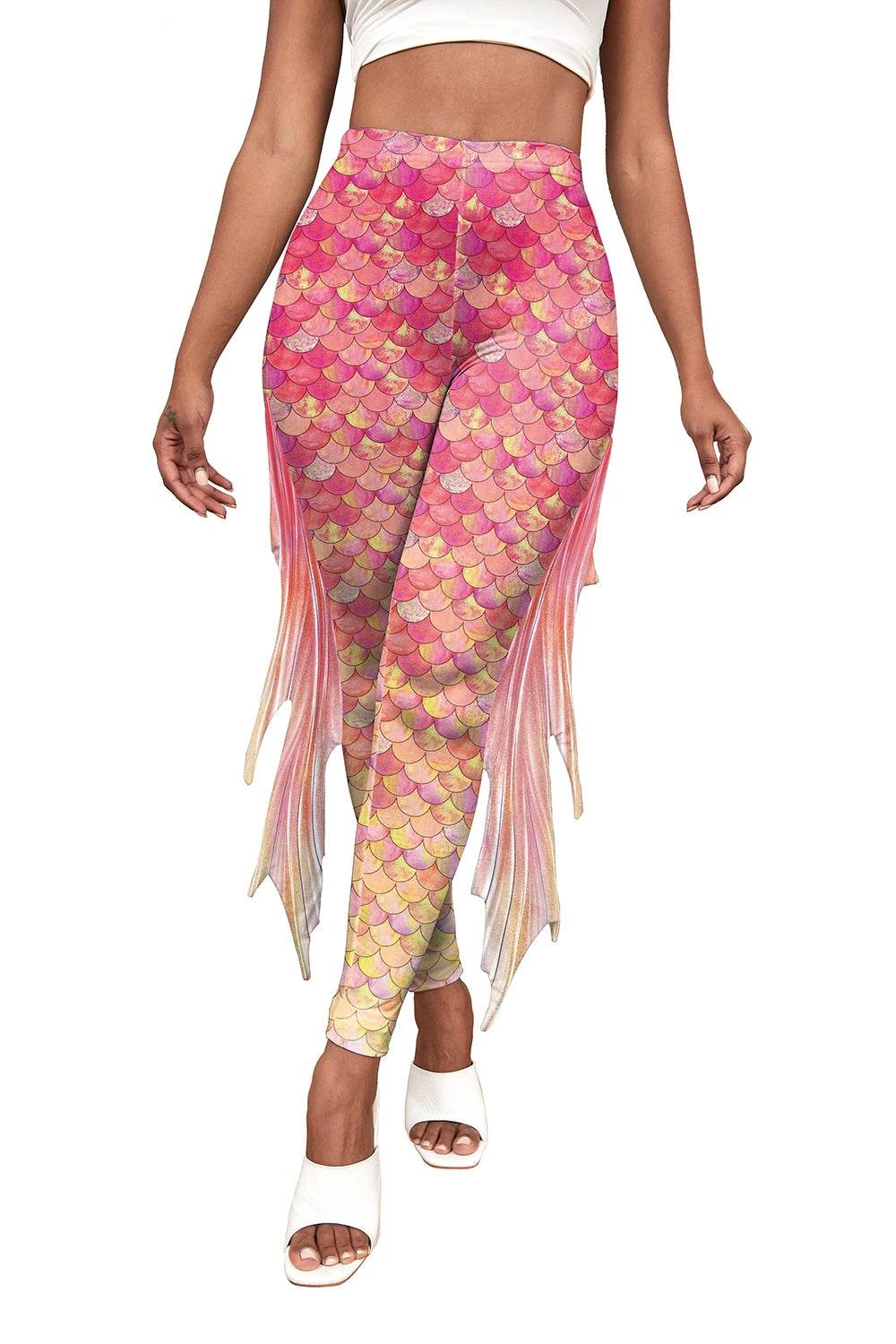 Premium Mermaid Leggings Fish Scale Pattern For Women - ToylandEU