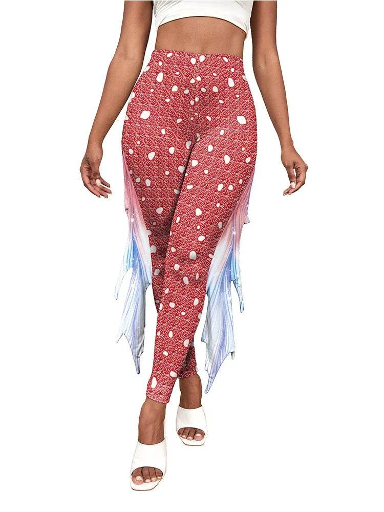 Premium Mermaid Leggings Fish Scale Pattern For Women - ToylandEU