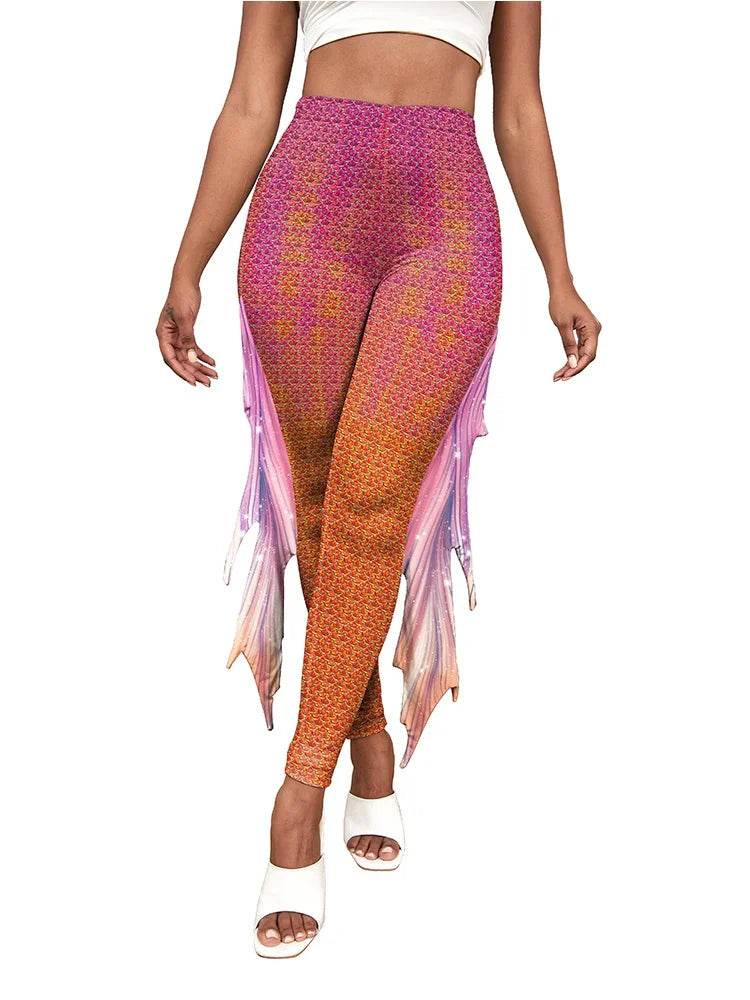 Premium Mermaid Leggings Fish Scale Pattern For Women - ToylandEU