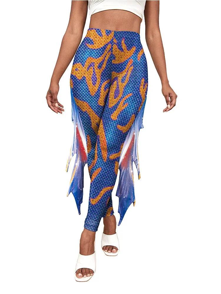 Premium Mermaid Leggings Fish Scale Pattern For Women - ToylandEU