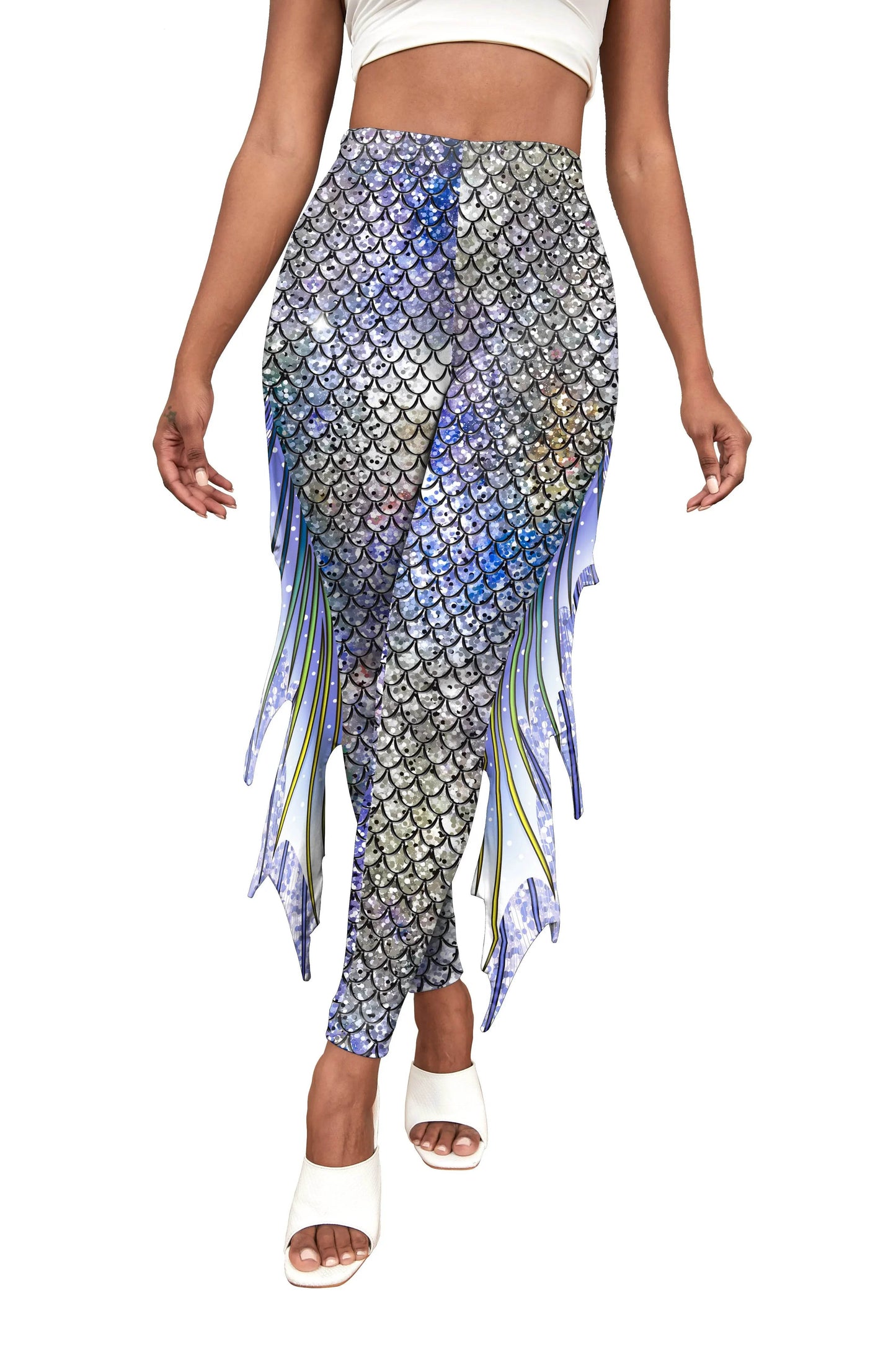 Premium Mermaid Leggings Fish Scale Pattern For Women - ToylandEU