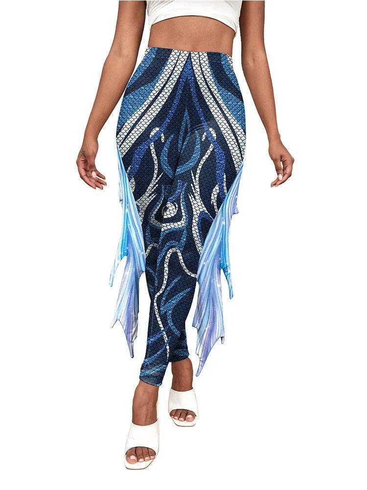 Premium Mermaid Leggings Fish Scale Pattern For Women - ToylandEU