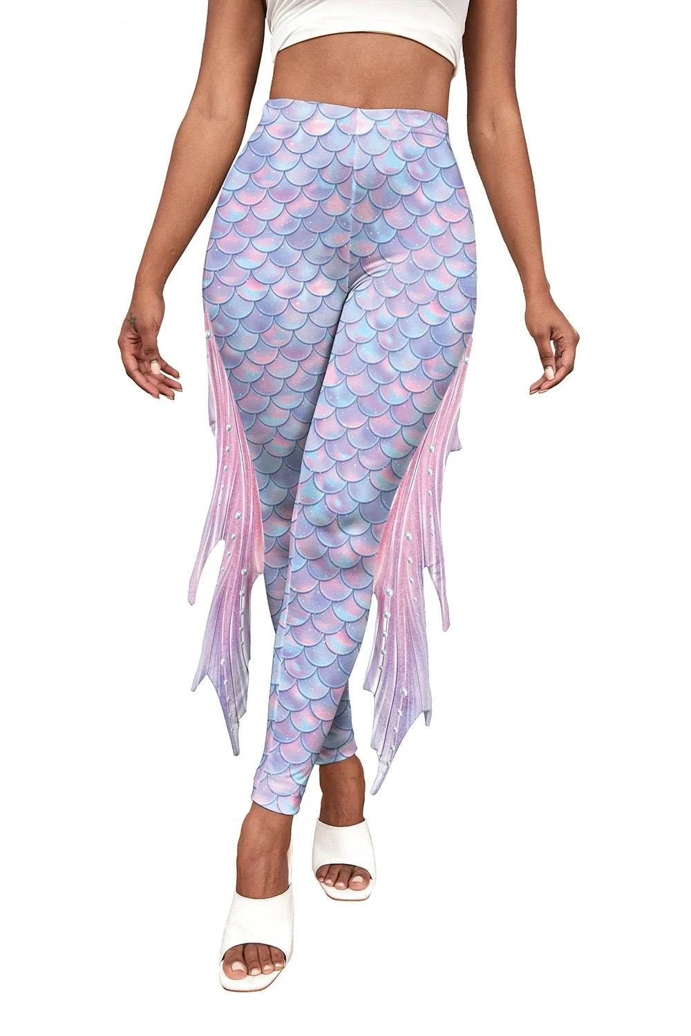 Premium Mermaid Leggings Fish Scale Pattern For Women - ToylandEU