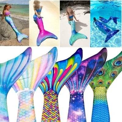 Premium Mermaid Tail Swimsuit With Monofin For Kids Cosplay - ToylandEU