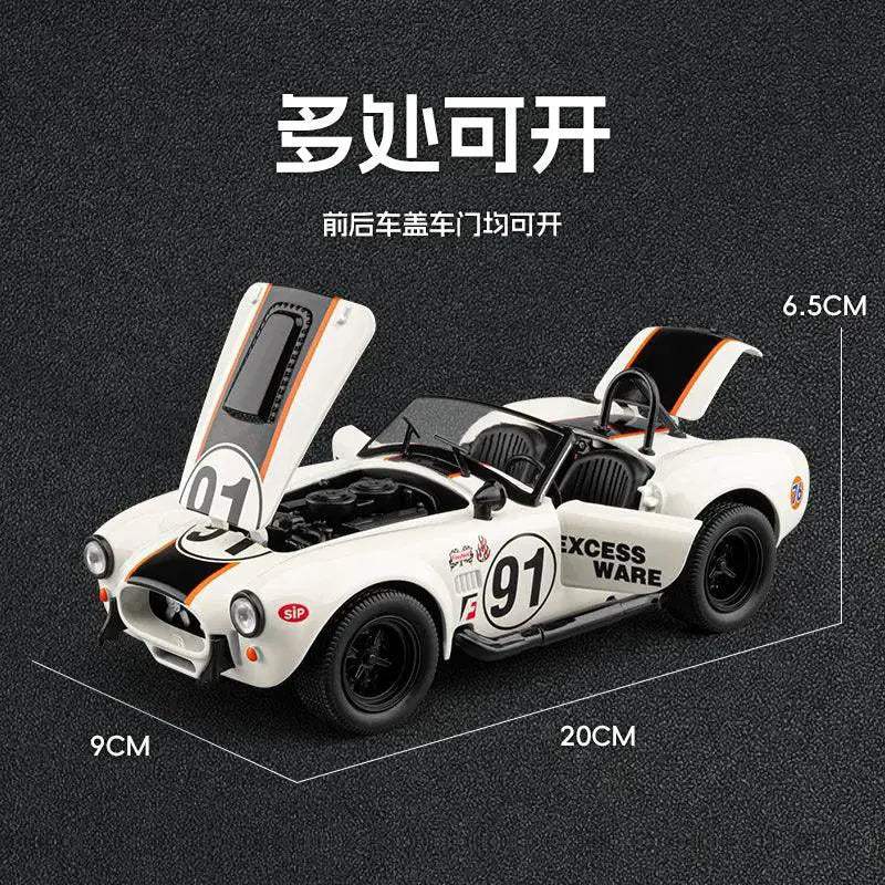 Premium Metal Diecast 1:22 Ford Shelby Cobra Desktop Display - ToylandEU