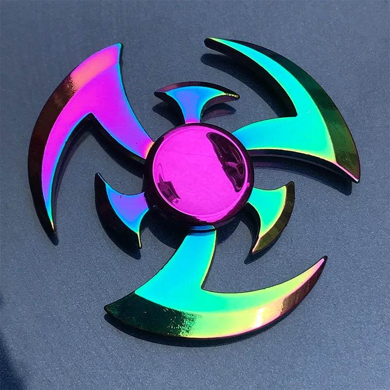 Premium Metal Fidget Spinner with Rainbow Gradient Color for Stress Relief and Anxiety Management for Kids and Adults - ToylandEU