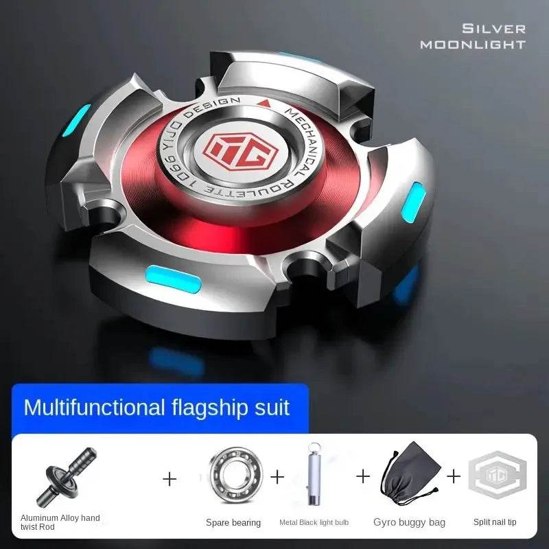 Premium Metal Fidget Spinners Luminous Light For Adults And Kids Stress Relief ADHD - ToylandEU