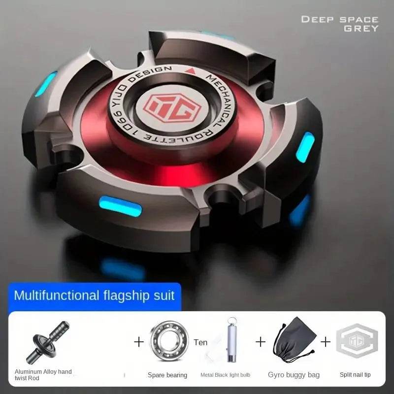 Premium Metal Fidget Spinners Luminous Light For Adults And Kids Stress Relief ADHD - ToylandEU