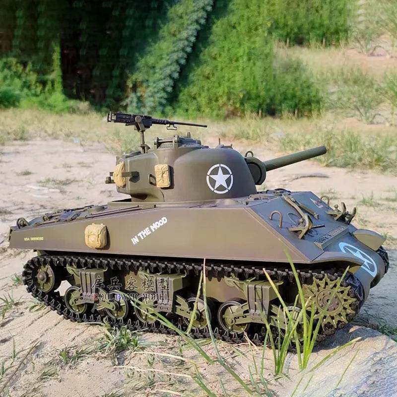 Premium Metal RC Tank M4A3 1to16 Battle Simulation for Fans - ToylandEU