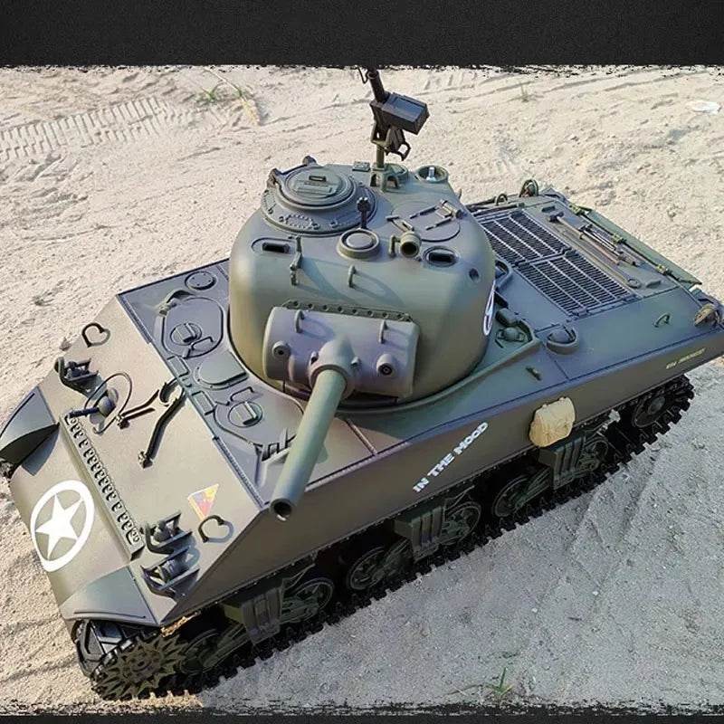 Premium Metal RC Tank M4A3 1to16 Battle Simulation for Fans - ToylandEU