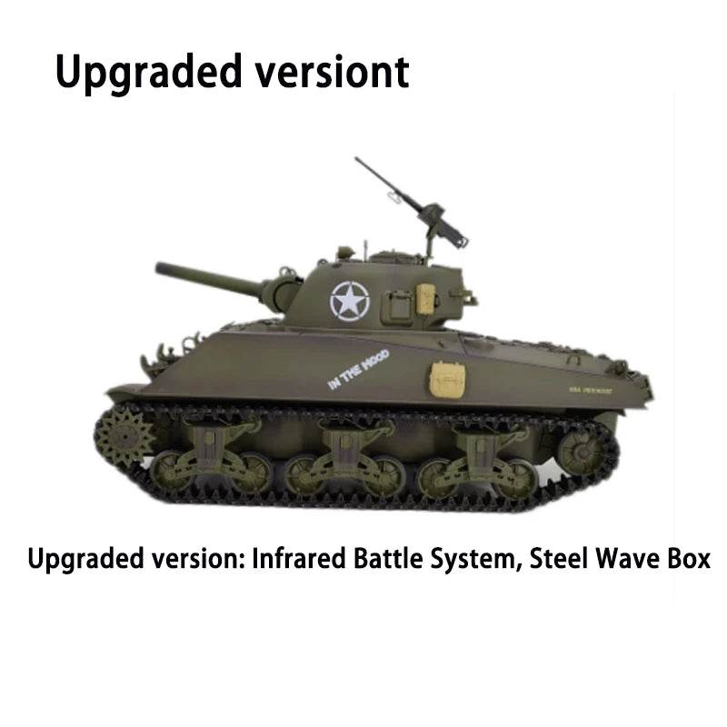 Premium Metal RC Tank M4A3 1to16 Battle Simulation for Fans - ToylandEU