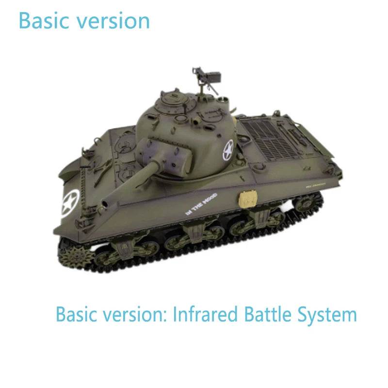 Premium Metal RC Tank M4A3 1to16 Battle Simulation for Fans - ToylandEU