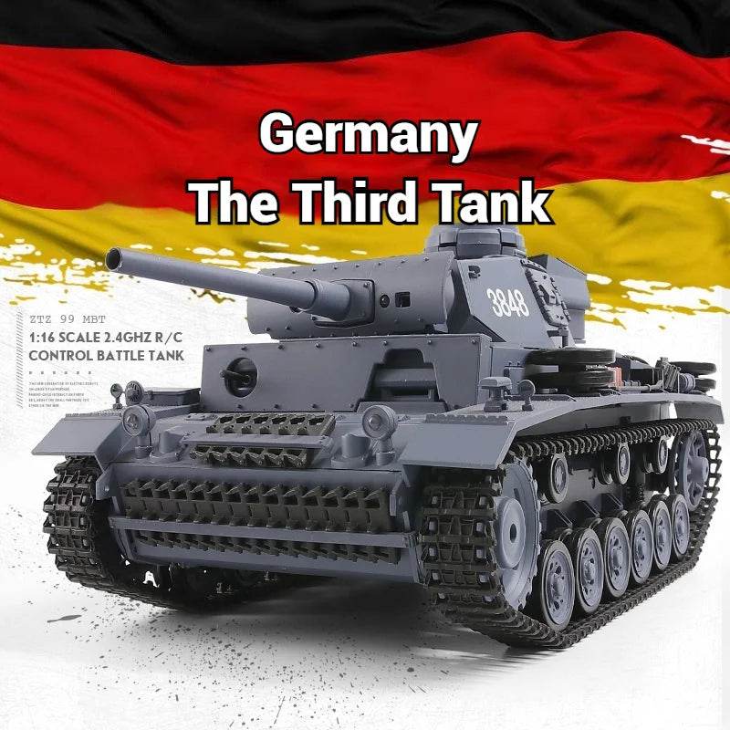 Premium Metal Remote Control Battle Tank Infrared For Kids - ToylandEU