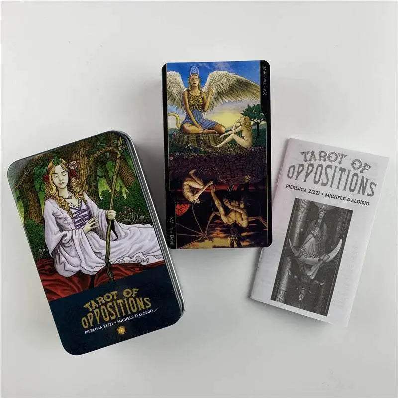 Premium Metal Tarot Deck with Pink Gilded Edition and Guidebook for Divination Enthusiasts - ToylandEU