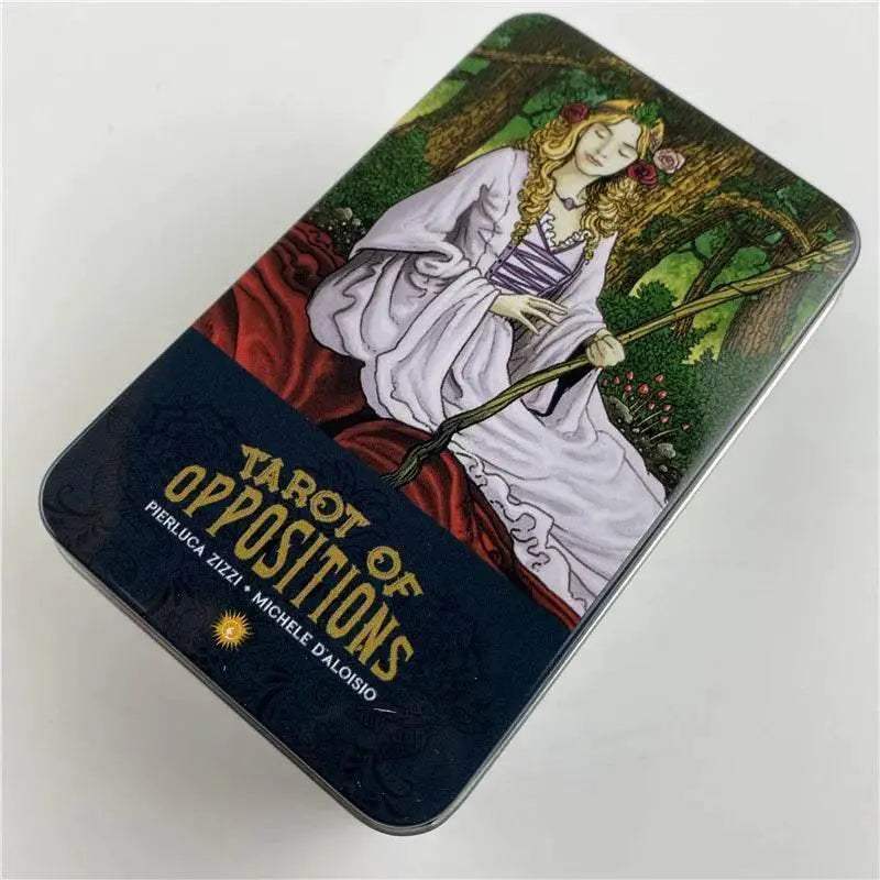 Premium Metal Tarot Deck with Pink Gilded Edition and Guidebook for Divination Enthusiasts - ToylandEU