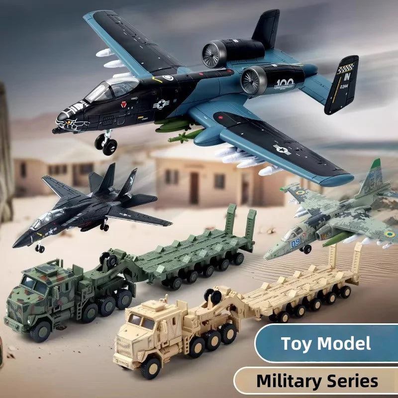 Premium Military Building Blocks 1 72 Scale Attack Aircraft And Transport Vehicle Model Toys For Boys Christmas Gift - ToylandEU