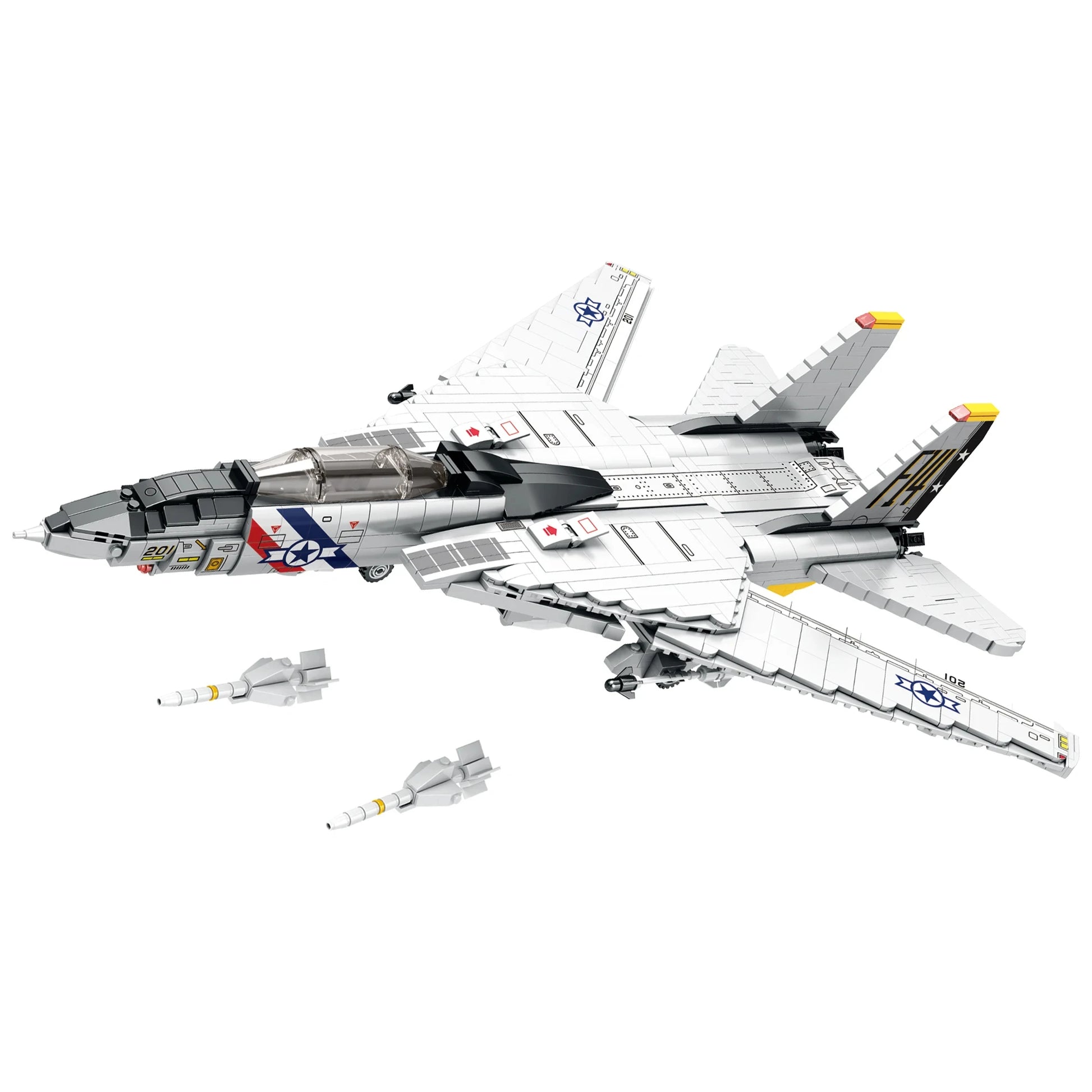 Premium Military Building Blocks F14 Tomcat Carrier Base Model 1600Pcs For Kids And Adults - ToylandEU