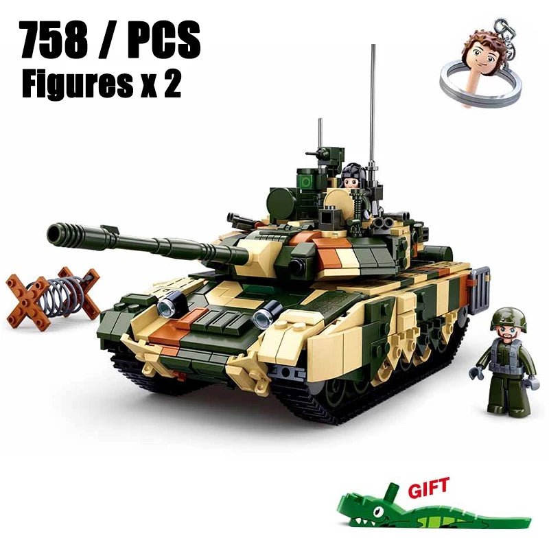 Premium Military Building Blocks Toy Set T90MS Main Battle Tank Model For Kids And Adult Collectors Gift - ToylandEU