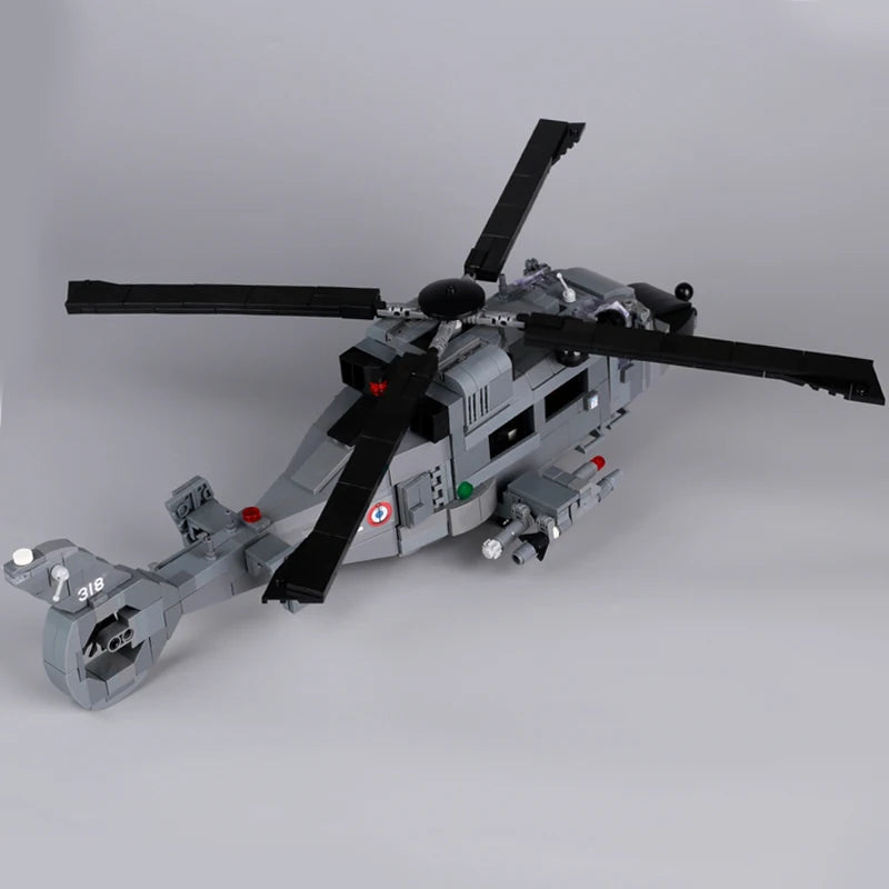 Premium Military Helicopter Building Block Set Apache AH 64 Gunship Compatible With Lego For Boys - ToylandEU