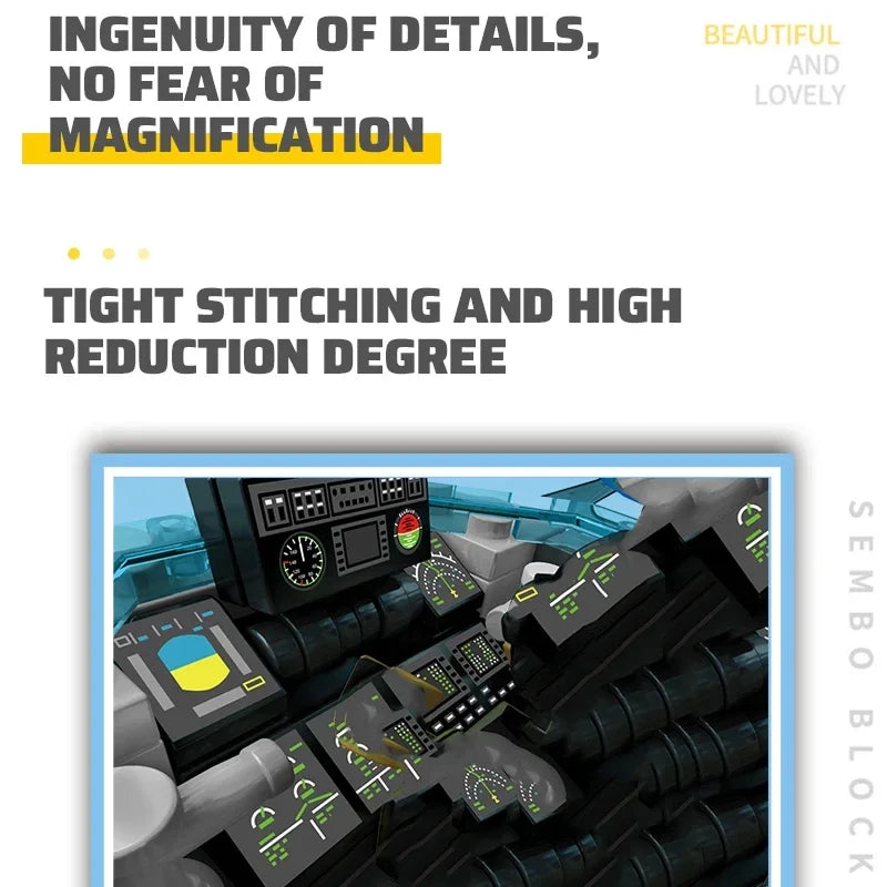 Premium Military Helicopter Building Blocks Kit With Realistic Detail STEM Toy For Kids And Adults - ToylandEU