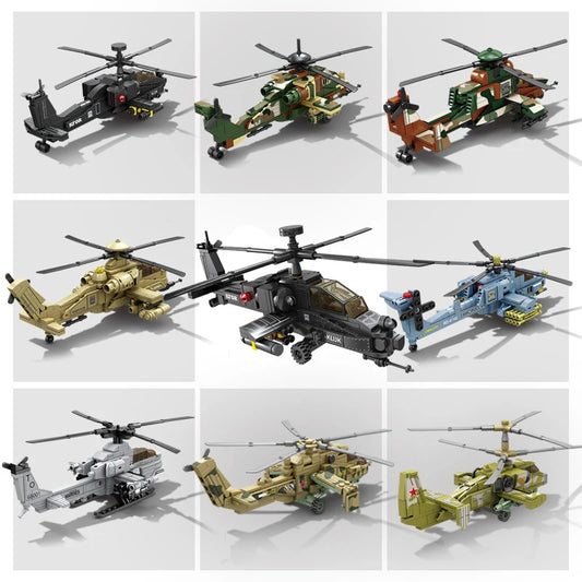 Premium Military Helicopters Lego Compatible Building Blocks Set For Aviation Enthusiasts - ToylandEU