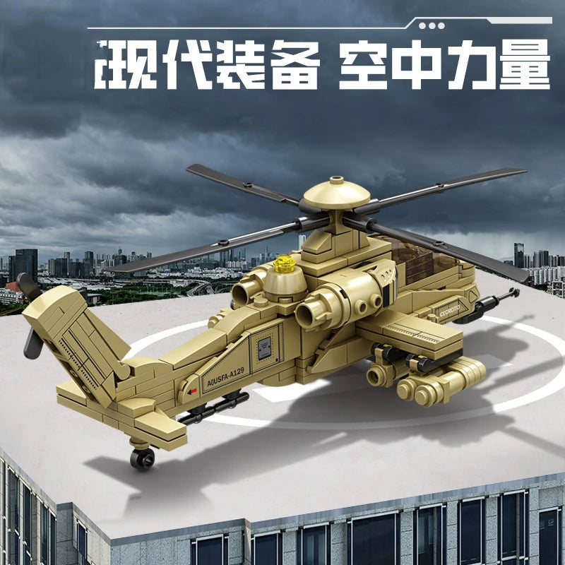 Premium Military Helicopters Lego Compatible Building Blocks Set For Aviation Enthusiasts - ToylandEU