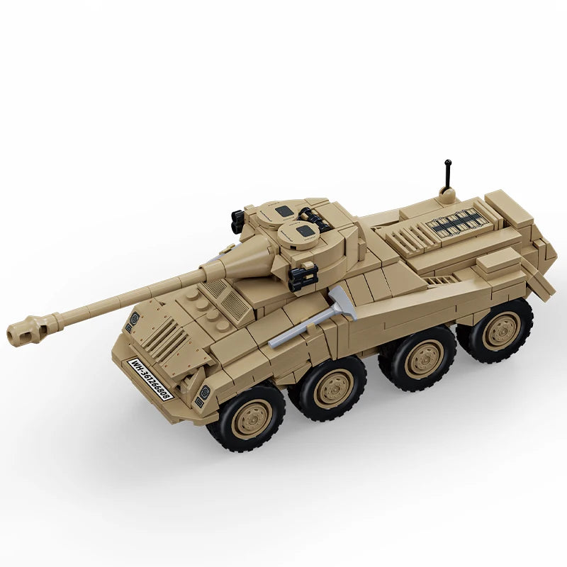 Premium Military Model Building Blocks Kit SdKfz 234 Heavy Armored Vehicle For Kids And History Enthusiasts - ToylandEU