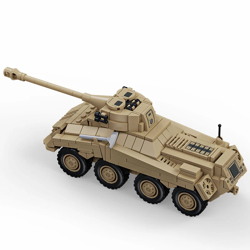 Premium Military Model Building Blocks Kit SdKfz 234 Heavy Armored Vehicle For Kids And History Enthusiasts - ToylandEU