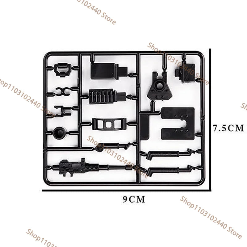 Premium Military Puzzle Building Toy DIY Machine Gun And Cannon Battle Set For Boys - ToylandEU