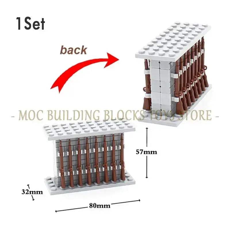 Premium Military Scene Building Set Lego Compatible With Barbed Wire Sandbags And Army Figures For Military Enthusiasts - ToylandEU