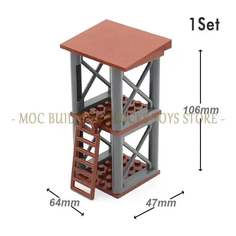 Premium Military Scene Building Set Lego Compatible With Barbed Wire Sandbags And Army Figures For Military Enthusiasts - ToylandEU