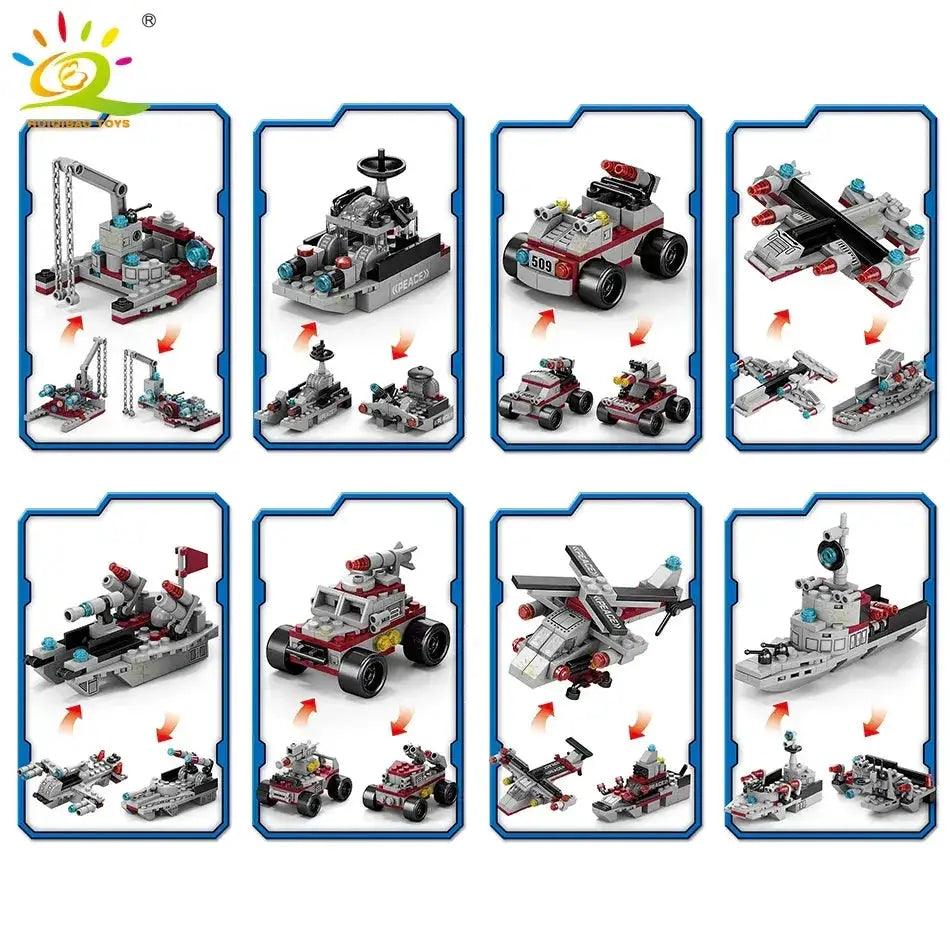  Premium Military Warship Blocks 554 Pieces Toyland EU -  ToylandEU™