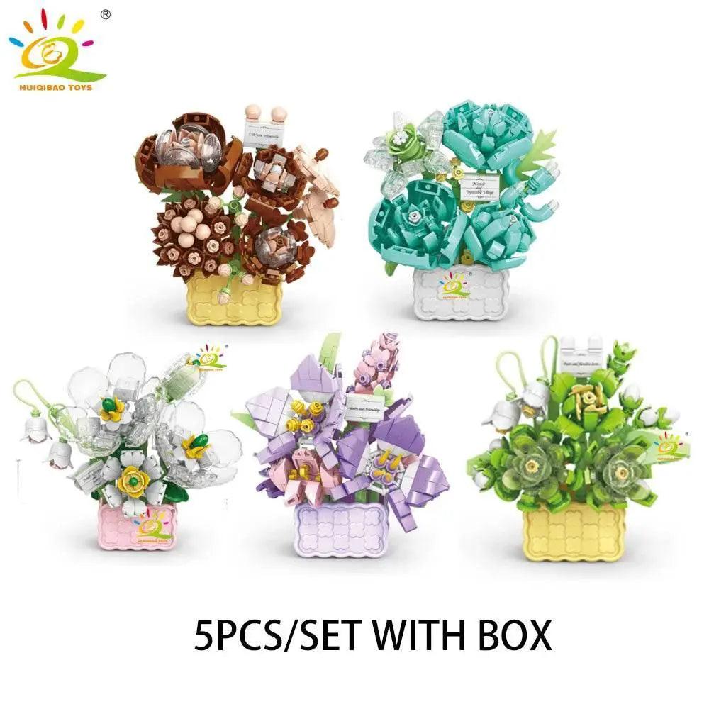  Premium Mini Building Block Set Vase Bouquet Toyland EU -  ToylandEU™