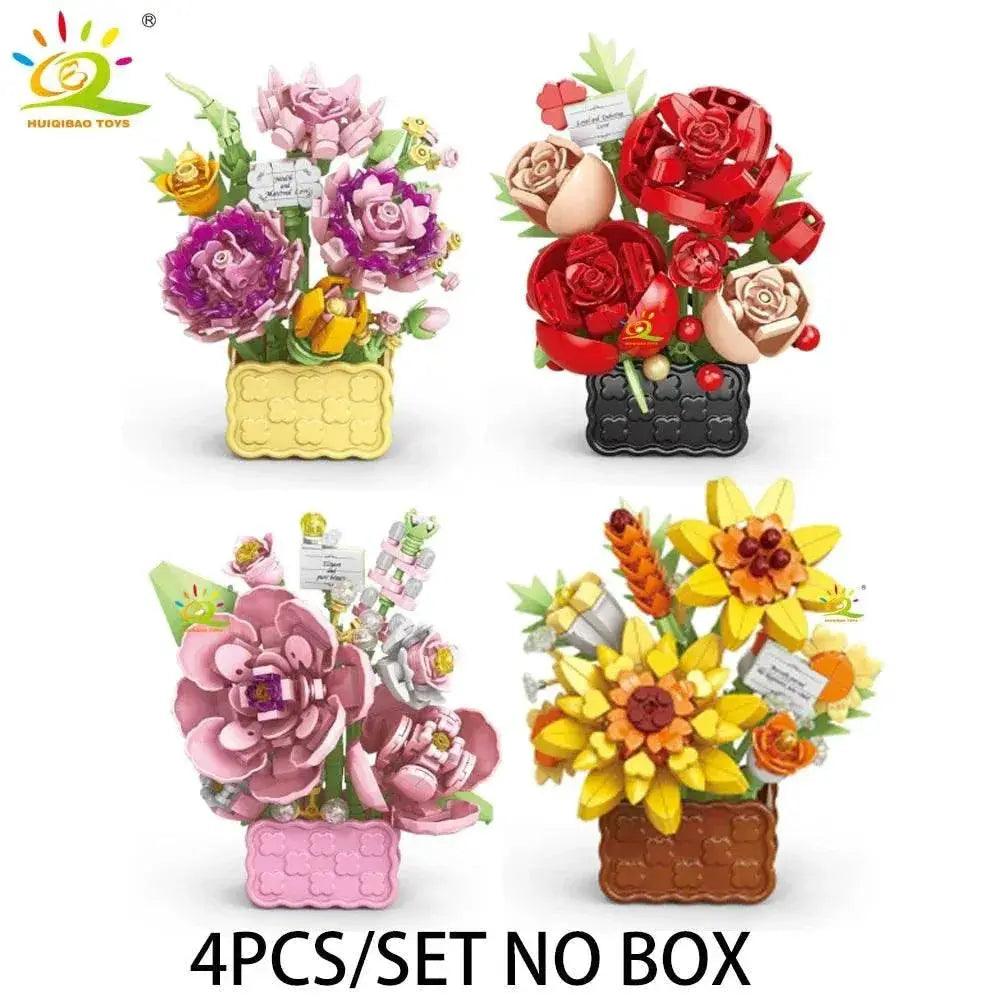  Premium Mini Building Block Set Vase Bouquet Toyland EU -  ToylandEU™