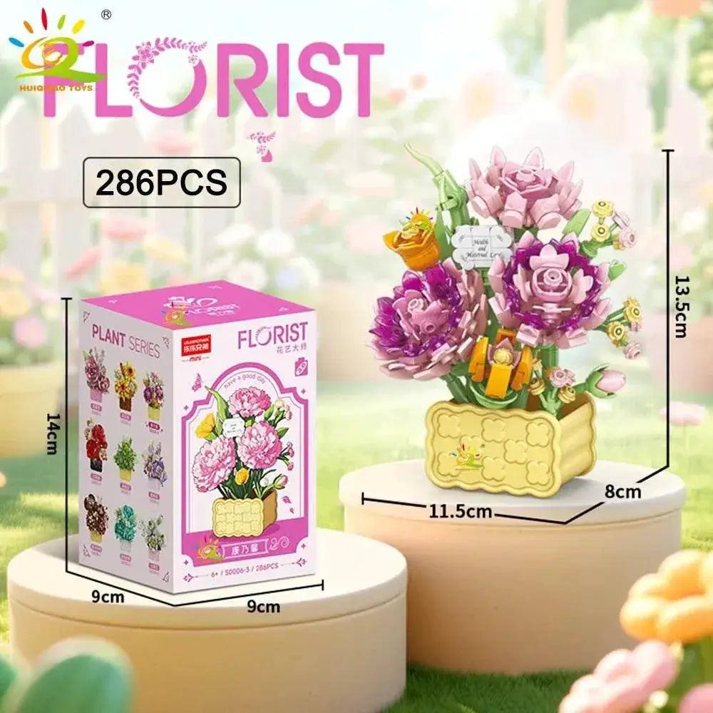  Premium Mini Building Block Set Vase Bouquet Toyland EU -  ToylandEU™