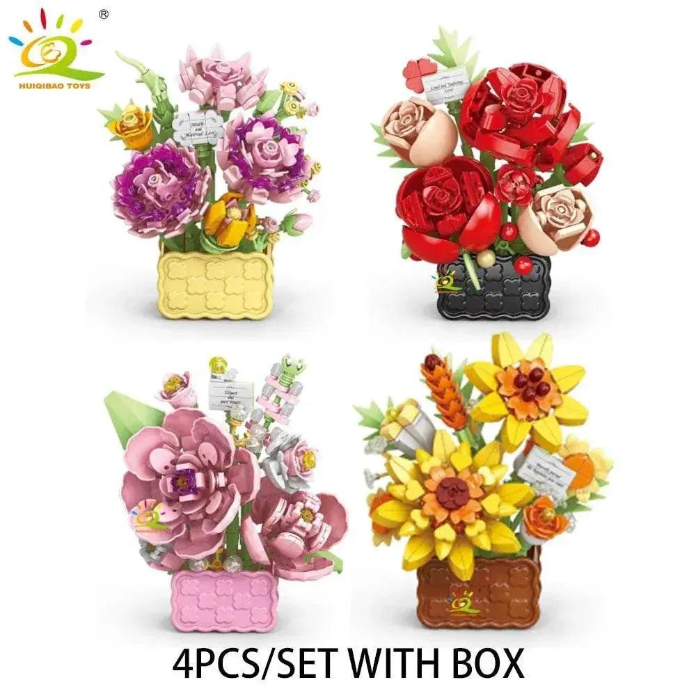  Premium Mini Building Block Set Vase Bouquet Toyland EU -  ToylandEU™